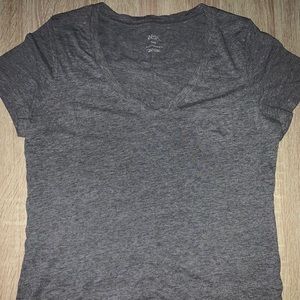 Grey V neck shirt with chest pocket